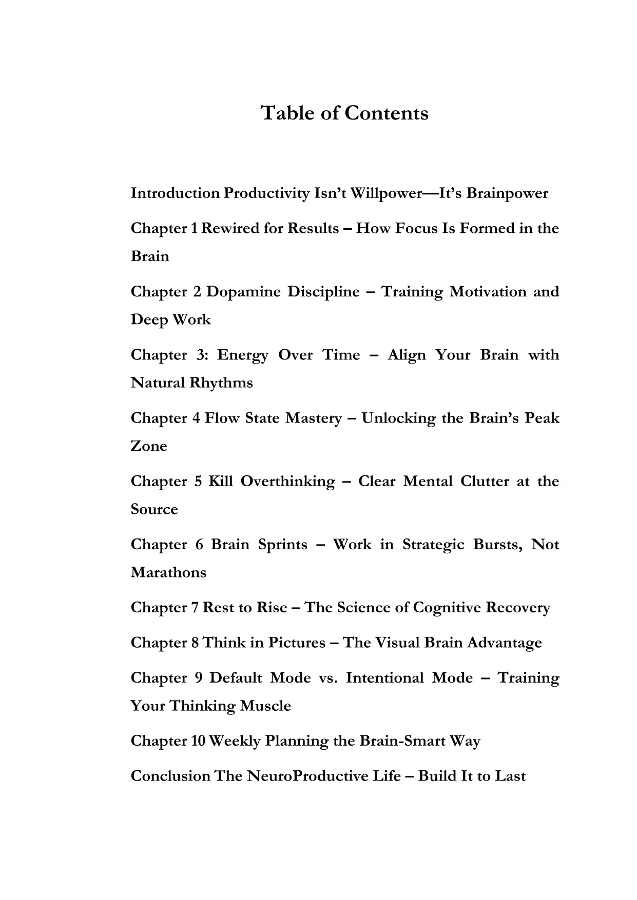 NEURO PRODUCTIVITY: 25+ Brain-Based Tools to Work Smarter, Focus Sharper, and Achieve More
